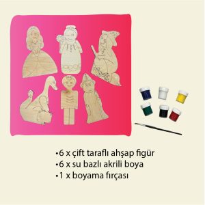Ahşap Boyama Seti - Masal - Görsel 3